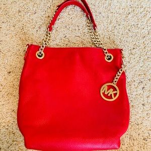 Red Michael Kors Purse